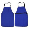 Fire Retardant Apron Adjustable Buckle Flame Retardant Apron Blue Welding