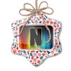 NEONBLOND Christmas Ornament N Characters, Letter Color fire Red White