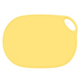 Li&Zhao Plastic Cutting Boards for Kitchen - Chopping Board Small Cutting Board for Meat Cutting Mats for Kitchen Cooking (Yellow)