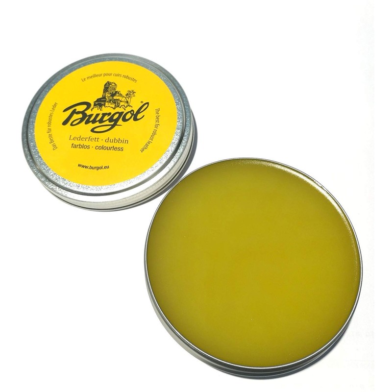 Burgol Lederfett dubbin farblos 100ml Blechdose