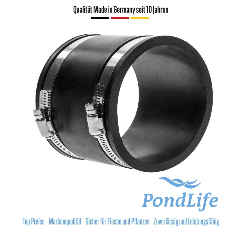 Pondlife Flexible Rubber Sleeve, Diameter 125 mm, Pipe Connector for