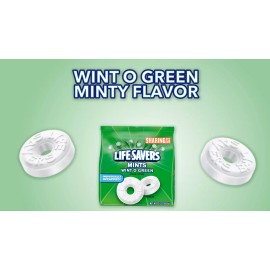 Hard Candy Life Saver Wint-O-Green Breath Mints Hard Candy 13oz Bag - Pack of 3
