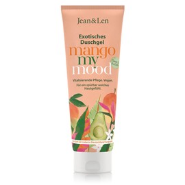 Jean & Len Exotic Shower Gel Mango & Avocado, Revitalising Formulation for a Noticeably Smooth Skin Feeling, Gentle Skin Cleansing, Parabens & Silicones, Vegan Shower Gel, 250 ml