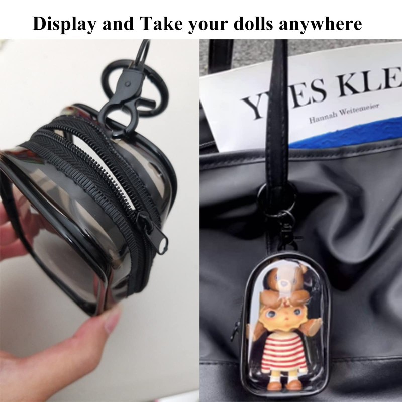 Yushen Clear Figure Display Bag with Keychain for Sonny Mystery