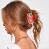 2 Pcs Strawberry Hair Claw Clips Acetate Hair Claw Fruit