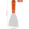 SNOKAY 2 PCS Stainless Steel Slant Edge Grill Scrapers with