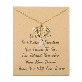 LQRI Lacrosse Stick Pendant Necklace Lax Player Jewelry Lacrosse Team Gifts Lax Player Coach Goalie Inspirational Gifts (golden)