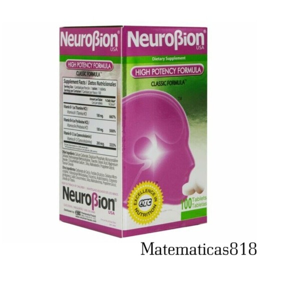 Neurobion High Potency Formula 100 Tablets