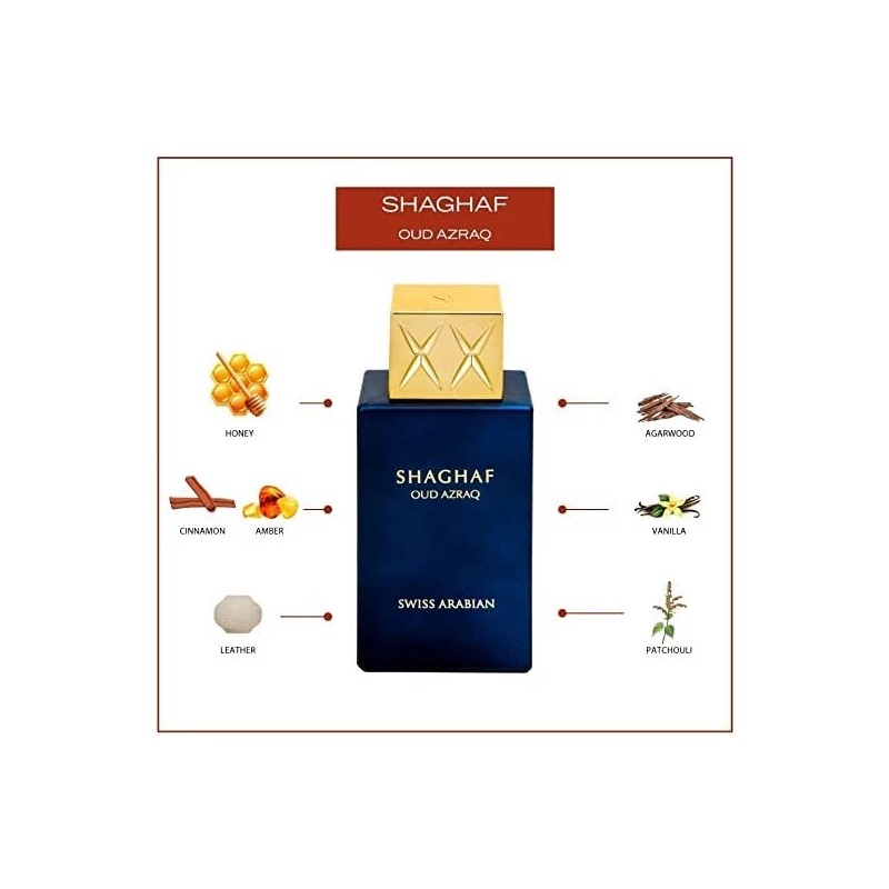 Swiss Arabian Shaghaf Oud Azraq Eau De Parfum 2.5 Fl