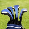 Andux 4Pcs/Set Long Neck Gold Golf Hybrids Club Head Covers