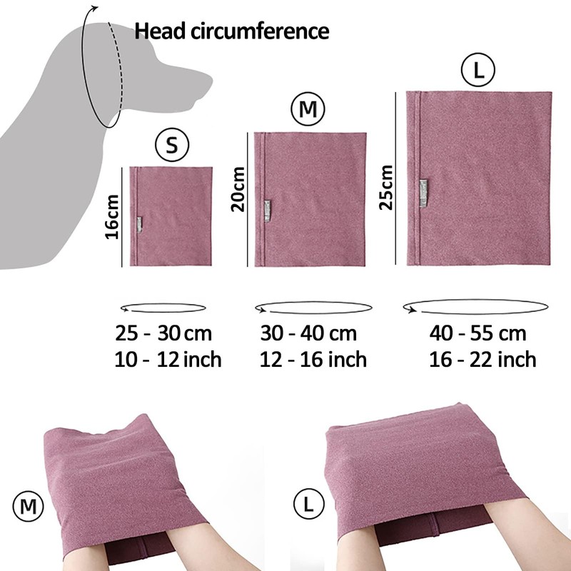 1 PCS Dog Ear Cover for Anxiety Relief, Dog Calming