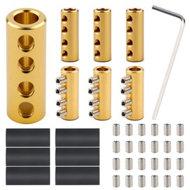 37 Pcs 6 Awg Gauge Wire Connector Nut Kit, 80 Amp Quick Wiring Connection Terminal, 6 Awg Splicing Quick Wiring Connection Terminal, Circuit Connector Wire Connector with Screws & Shrink Tube