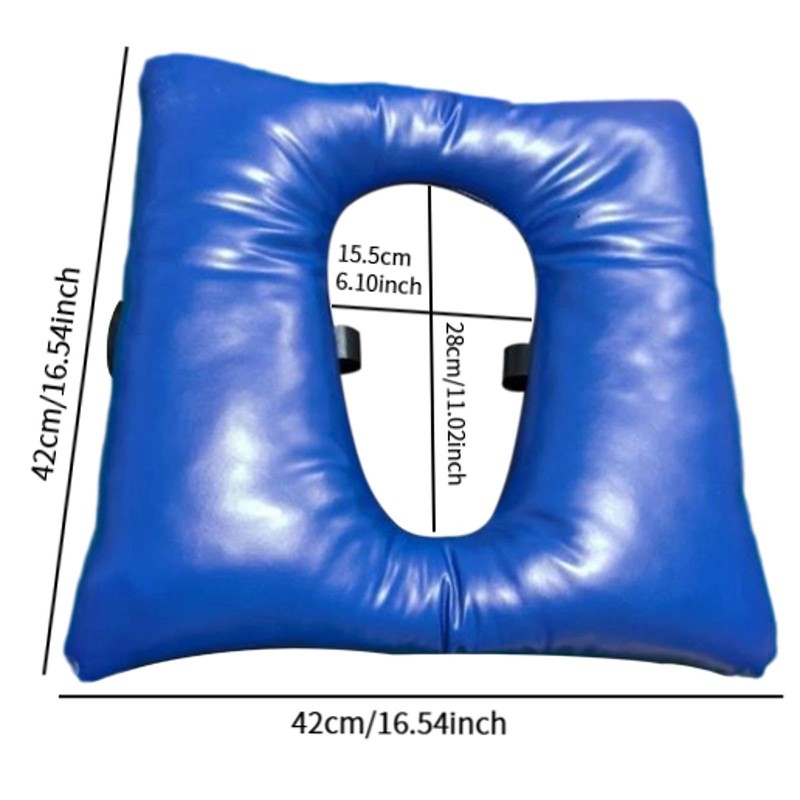 TENOL Bedside Commode Seat Cushion,Waterproof Universal Seats Pad Cover Toilet