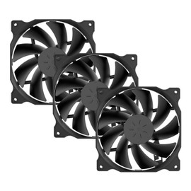 upHere 120mm Case Fan - Low Noise, High Airflow, Ultra Quiet Performance - 5 Pack White- Ideal for PC Cases & Fan Cooling - 3-Pin - 12BK3-5