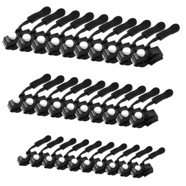 30PCS detachable zipper pull heads,Zipper Sliders Replacement universal zipper repairer, suitable for overcoats, jackets, luggage, zippers, tents, backpacks (black large 10- medium 10- small 10).
