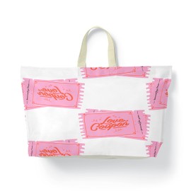 Questo Casa Printed Shopping Bag with Handles, Reusable Shopping Bag, Machine Washable, Foldable, Canvas Fabric Bag, Size: 50 x 40 cm, multi-coloured, Utility