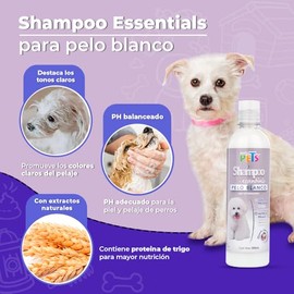 Fancy Pets Shampoo Essentials para Pelo Blanco de Perro, 500 ml - Limpieza Profunda y Resalta el Color del Pelaje                                     