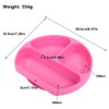 Silicone Divided Toddler Plates DIY Complementary Food Placemat Suction Cup