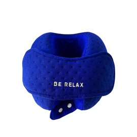 Be Relax Original Plus. World´s First Pillow with Front Chin Support (Royal Blue). 360 Degrees Support Prevents Head from Falling Forward and Neck Stiffness. Designed in Paris.