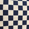 Whole Round Shoulder Bag Pochette Checkered Made in Japan Navy
