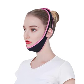 Sculpting Mask, Reusable V-Line Mask, Breathable V-Shaped Face Lifting Bandage, Anti-Wrinkle Mask for Lifting Neck and Chin (03)
