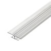 Outwater Plastic H Channel Fits Material 1/8 Inch Thick Clear