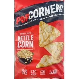 Popcorners KETTLE CORN Popped Corn Crisps Snacks 7 oz Bag