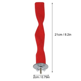 Veemoon Bird Perches for Parrots, Safety Material for Nail and Beak Care, Promotes Healthy Feet in Practical Set, Ideal for the Cage, Pack of 2