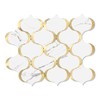 OYASIMI 10 Sheet Glossy Arabesque Peel and Stick Backsplash Tile,