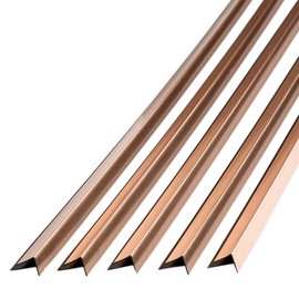 FASÄDE 47 in. Decorative Vinyl Large Profile Outside Corner Trim Polished Copper (5 Pack)
