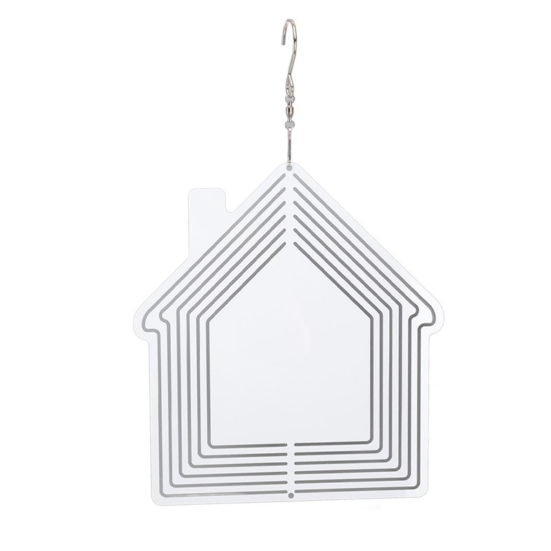 DIY Sublimation Metal Wind Spinner Hanging Blank Wind Chimes Garden
