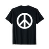 Backprint Peace Symbol and Peace Sign Peace Sign T-Shirt