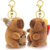 2 Pack Capybara Keychain Plush, Capybara Peluche Cute Key Chain