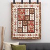 TOLIDA 4pcs Wall Mounted Tapestry Holders - Wood Blanket Hangers
