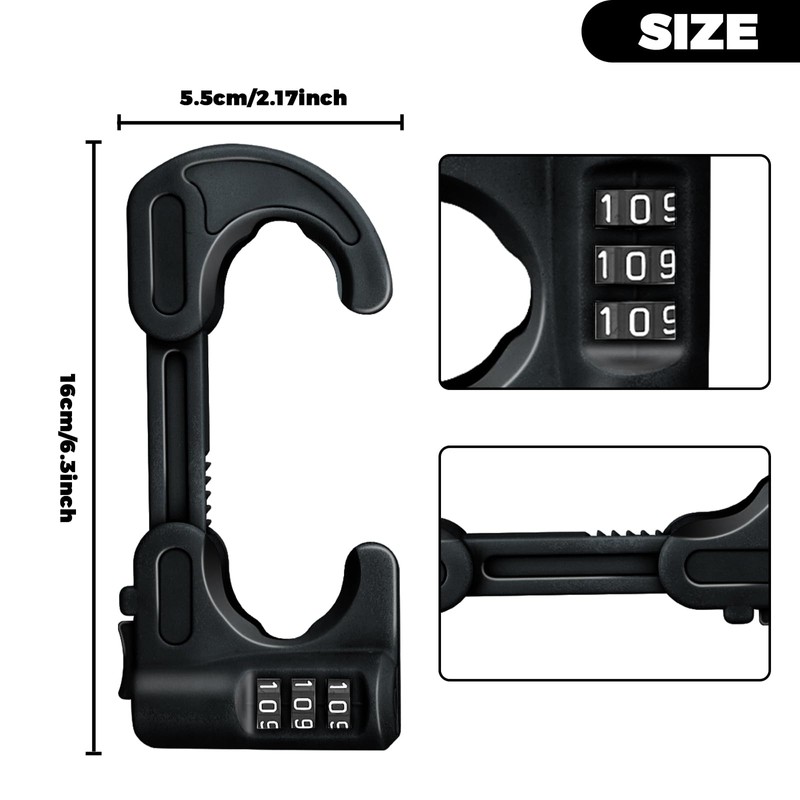 4 Pack Cabinet Locks with Combination Baby Proof Cabinet Door