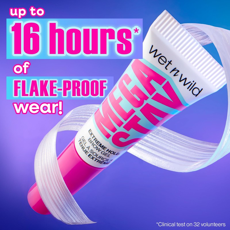 wet n wild Mega Stay Extreme Hold Clear Brow Gel,