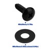 ECSiNG 5 Set License Plate Fixing Screw Set Compatible with