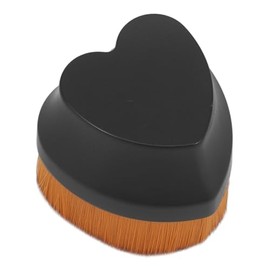 Heart-shaped Makeup Brush Soft Flat Top Powder Brush for Women for Blending Contouring Portable Design for Travel Daily Use Easy to Clean Lightweight Compact
