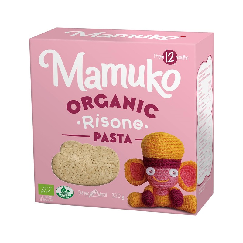 Mamuko Organic The Beginning Pasta 4-Pack Variety Mix (Ditalini, Stelline,