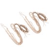 2pcs Hanging Photo Display Wall Decor with Wooden Beads Tassels
