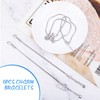 Abeillo 6 Pieces Snake Chain Bracelets for Jewelry Making, 7.87