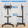 Rfiver Mobile TV Stand for 23-60 Inch LCD LED Flat/Curved
