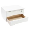 2 Drawers Wooden Desktop Storage Box with Lockable Drawers, Wooden