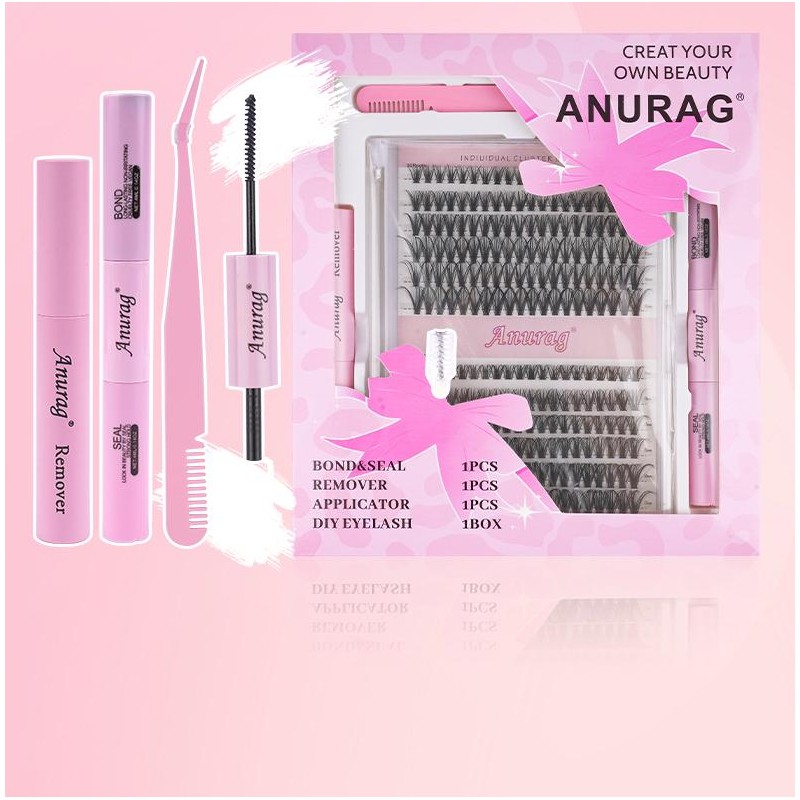 ANURAG Eyelash Bundle 9-17mm Eyelash Bundle Extensions 30+40D Thick Volume