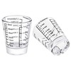 Ackers Mini Measure Heavy Glass, 32-Incremental Measurements Multi-Purpose Liquid and
