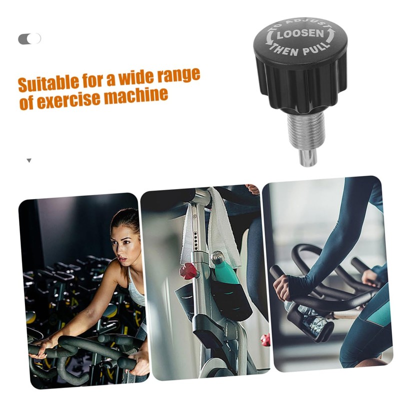 Toddmomy Adjustable Exercise Bike Parts Fitness Knob Pin Universal Replacement