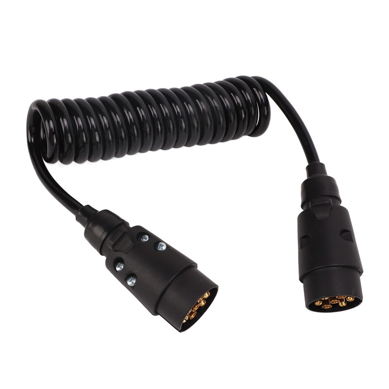 2m Trailer Light Board Extension Cable 7Pin Plug Socket Adapter