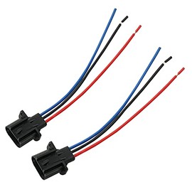 RED WOLF 9008 H13 H11 LED Wire Male Socket Connector for Headlights Fog Lights Retrofit Extension Wiring Harness Retrofit Replacement for Truck Pickup SUV More Vehicles
