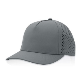 Gilbert Snapback Trucker Hat | 5 Panel Blank Baseball Hat for Men and Women | Fitted, Running & Baseball Caps | Breathable, Lightweight, Outdoor, Curved Bill - Dark Grey