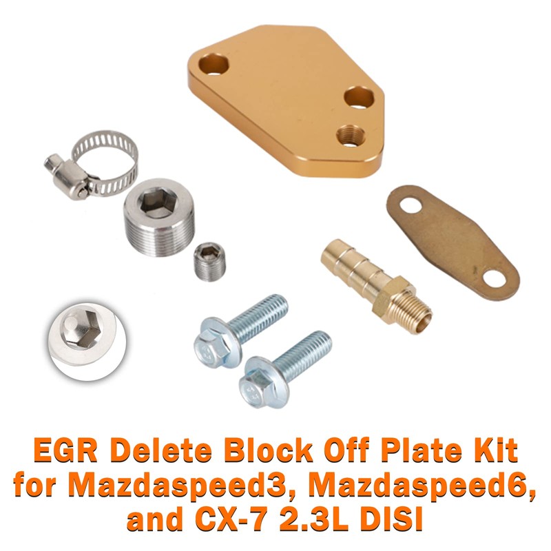 Areyourshop EGR Delete Plate Kit for Ma-zda3 for Ma-zda6 CX-7